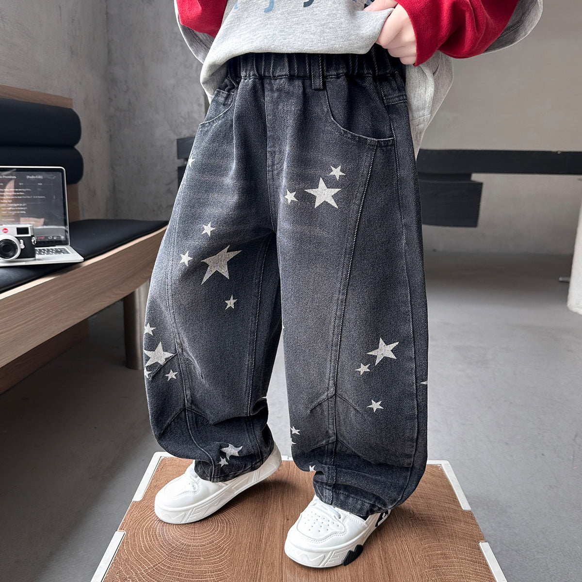 Straight Leg Denim Pants for Boys