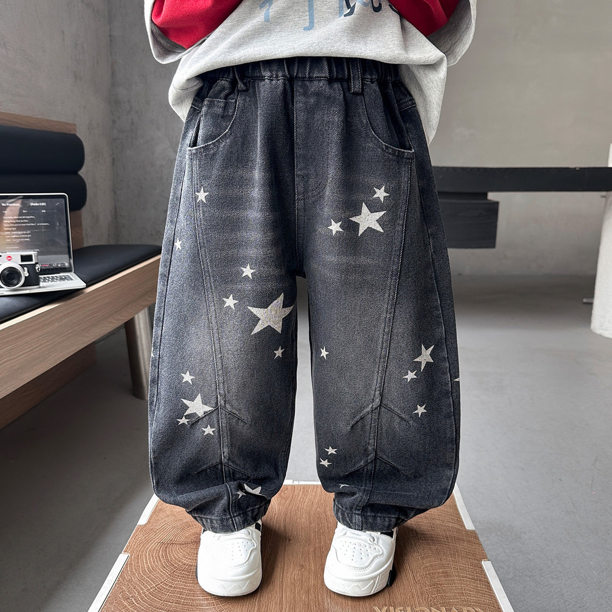 Straight Leg Denim Pants for Boys