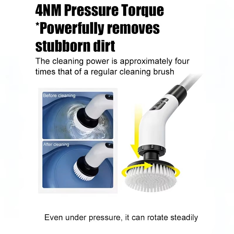 Powerful Cordless Electric Spin Scrubber Multipurpose Cleaning Brush for Shower Sink Tile Grout Kitchen Bathroom