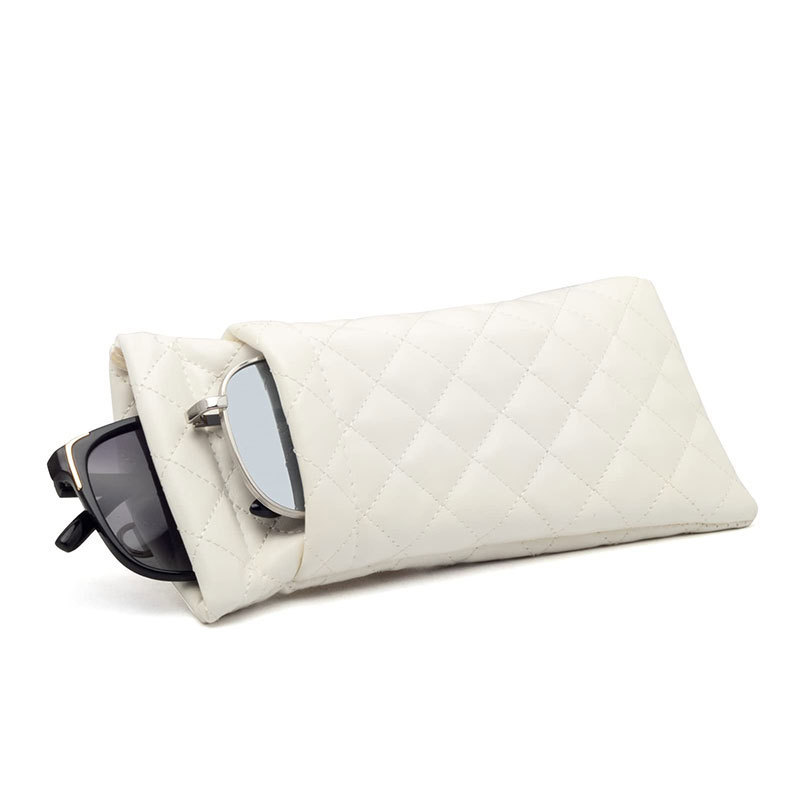 Bullet storage bag, makeup key, women's automatic closing sunglasses, sun protection bag, double-layer leather waterproof glasse