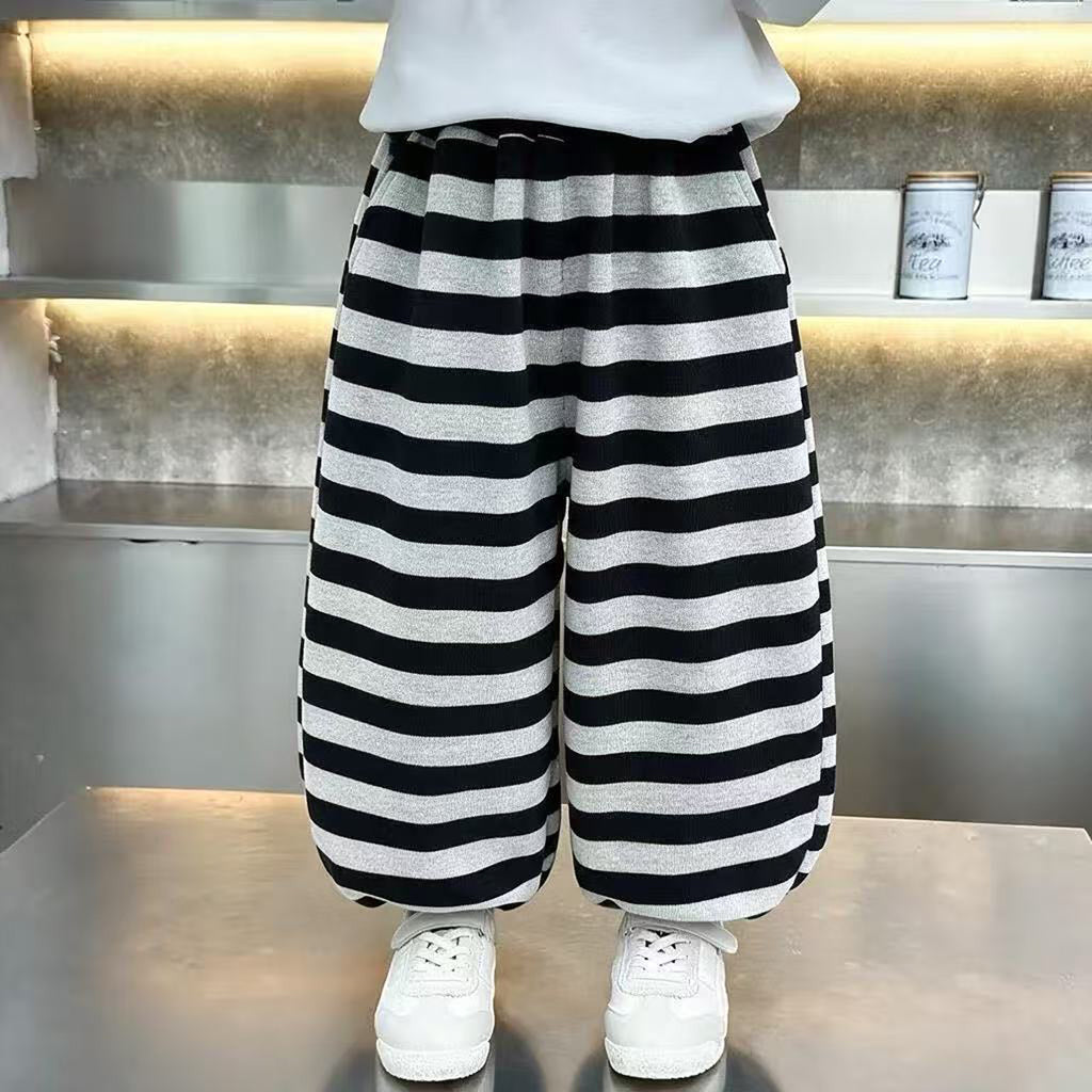 Boys' Casual Striped Sweatpants Jogger Pants