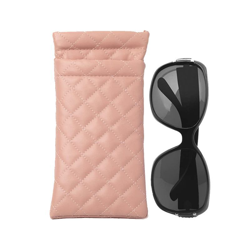 Bullet storage bag, makeup key, women's automatic closing sunglasses, sun protection bag, double-layer leather waterproof glasse
