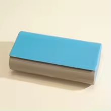 Put 2 pairs of glasses boxes, sunglasses, myopia glasses, universal high-end sensory leather glasses box, pressure resistant PU