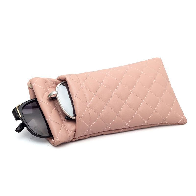 Bullet storage bag, makeup key, women's automatic closing sunglasses, sun protection bag, double-layer leather waterproof glasse
