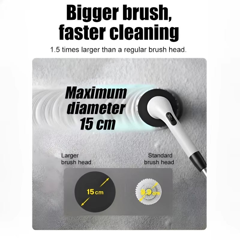 Powerful Cordless Electric Spin Scrubber Multipurpose Cleaning Brush for Shower Sink Tile Grout Kitchen Bathroom