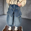 Boys Casual Loose Straight Denim Pants