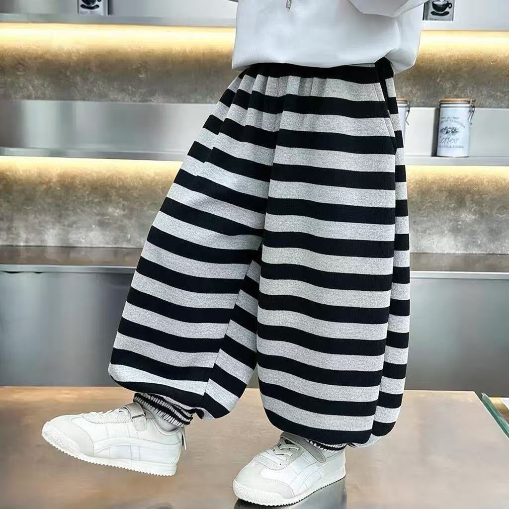 Boys' Casual Striped Sweatpants Jogger Pants