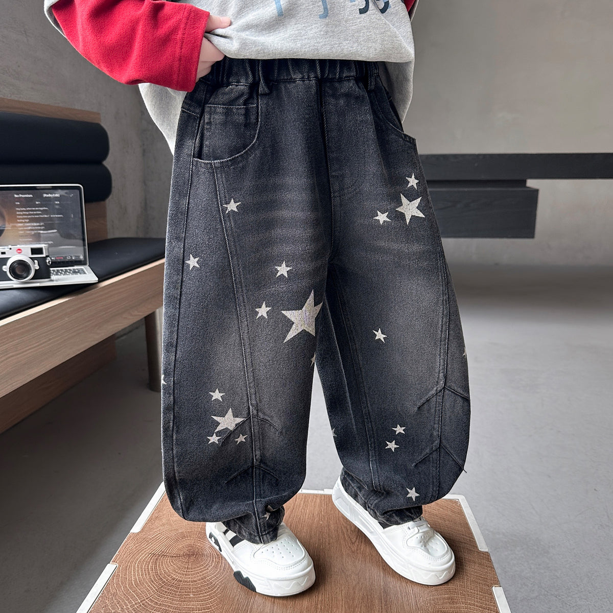 Straight Leg Denim Pants for Boys