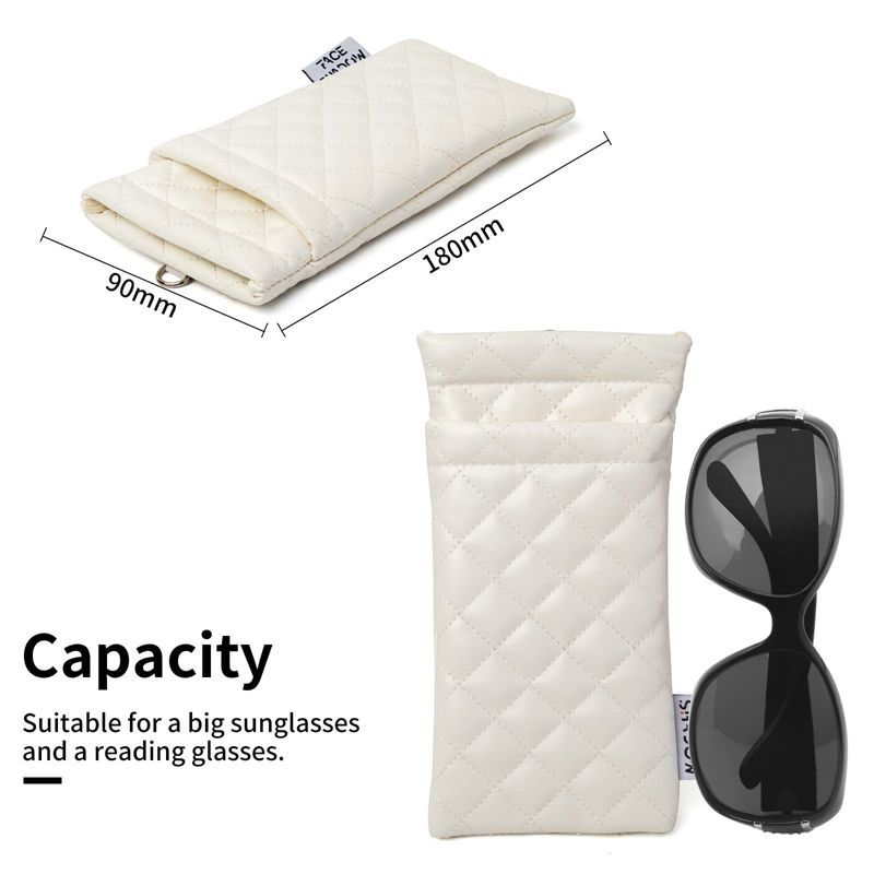 Bullet storage bag, makeup key, women's automatic closing sunglasses, sun protection bag, double-layer leather waterproof glasse